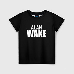 Футболка детская Alan Wake white logo, цвет: 3D-принт