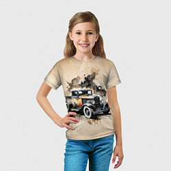 Футболка детская Retro monster truck, цвет: 3D-принт — фото 2