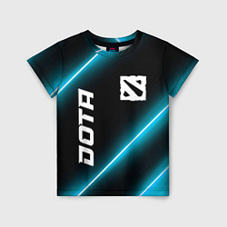 Футболка детская Dota неоновые лампы, цвет: 3D-принт