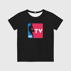 Футболка детская NBA tv logo, цвет: 3D-принт