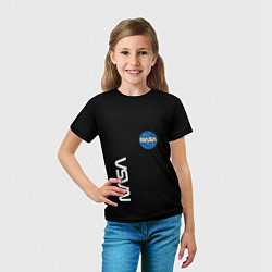Футболка детская NASA logo usa space, цвет: 3D-принт — фото 2