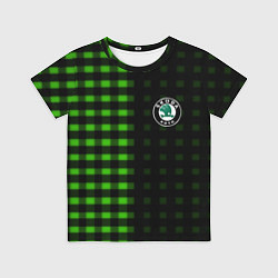 Футболка детская Skoda pattern geometry, цвет: 3D-принт