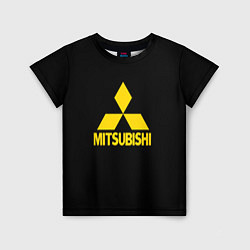 Футболка детская Mitsubishi logo yelow, цвет: 3D-принт