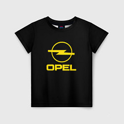 Футболка детская Opel yellow, цвет: 3D-принт