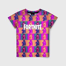 Футболка детская Fortnite logo pattern game, цвет: 3D-принт