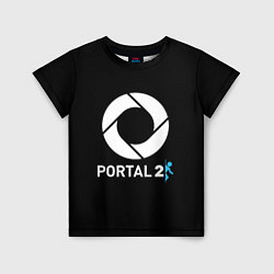 Футболка детская Portal2 logo game, цвет: 3D-принт