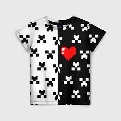 Футболка детская Minecraft pattern love, цвет: 3D-принт