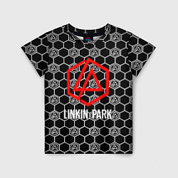 Футболка детская Linkin park logo pattern, цвет: 3D-принт