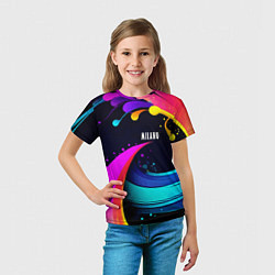 Футболка детская Neon abstraction - Milano, цвет: 3D-принт — фото 2