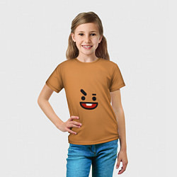 Футболка детская BT21 Shooky, цвет: 3D-принт — фото 2