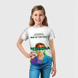 Футболка детская BTS Jimin Persona - кто я иероглифами, цвет: 3D-принт — фото 2