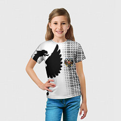 Футболка детская Россия имперский герб, цвет: 3D-принт — фото 2