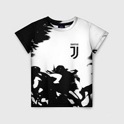 Футболка детская Juventus smoke black fire, цвет: 3D-принт