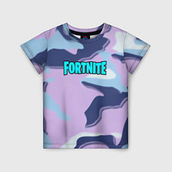 Футболка детская Fortnite camo steel, цвет: 3D-принт