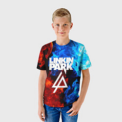 Футболка детская Linkin park битва огней, цвет: 3D-принт — фото 2