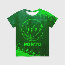 Футболка детская Porto - green gradient, цвет: 3D-принт