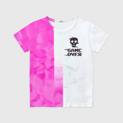Футболка детская Game over pink abstraction, цвет: 3D-принт
