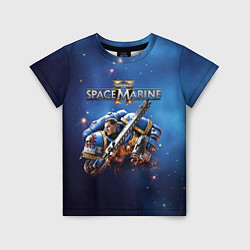 Футболка детская Captain Titus Warhammer 40000 space marine 2, цвет: 3D-принт