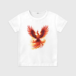 Футболка детская Восставший из пепла Феникс, цвет: 3D-принт