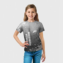 Футболка детская Forza Horizon - grey gradient вертикально, цвет: 3D-принт — фото 2