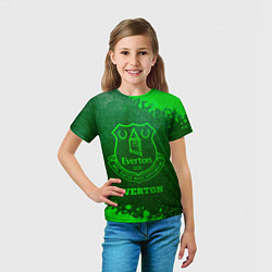 Футболка детская Everton - green gradient, цвет: 3D-принт — фото 2