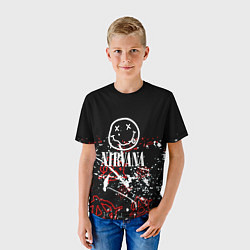 Футболка детская Nirvana анархия, цвет: 3D-принт — фото 2