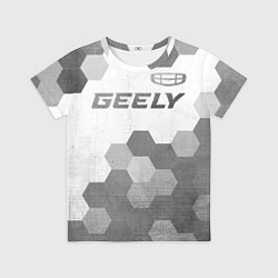Футболка детская Geely - white gradient посередине, цвет: 3D-принт