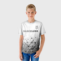 Футболка детская Barcelona - white gradient посередине, цвет: 3D-принт — фото 2