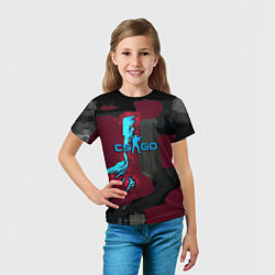 Футболка детская Counter strike glock, цвет: 3D-принт — фото 2