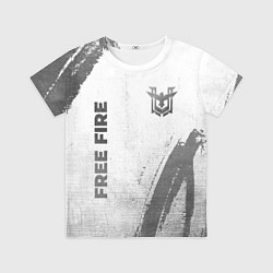 Футболка детская Free Fire - white gradient вертикально, цвет: 3D-принт