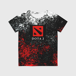 Футболка детская Dota 2 брызги красок, цвет: 3D-принт