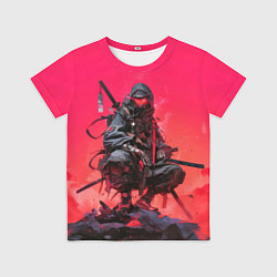 Футболка детская Ниндзя в стиле киберпанк, цвет: 3D-принт
