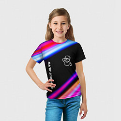 Футболка детская Stumble Guys speed game lights, цвет: 3D-принт — фото 2
