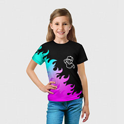 Футболка детская Stumble Guys взрыв частиц, цвет: 3D-принт — фото 2