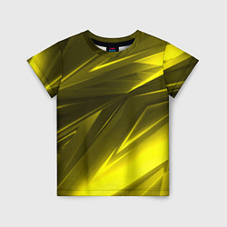 Футболка детская Gold stripes abstraction, цвет: 3D-принт