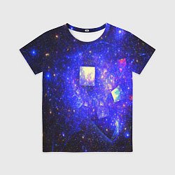 Футболка детская Космическая абстракция звезды, цвет: 3D-принт