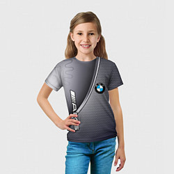 Футболка детская BMW metalic auto metal, цвет: 3D-принт — фото 2
