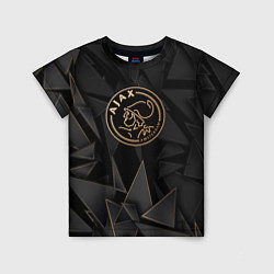 Футболка детская Ajax golden poly, цвет: 3D-принт