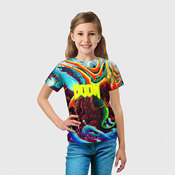 Футболка детская Doom monster mars, цвет: 3D-принт — фото 2