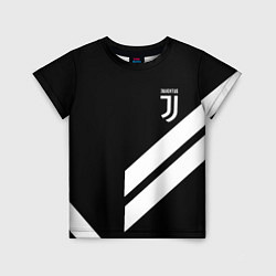 Футболка детская Juventus line white, цвет: 3D-принт