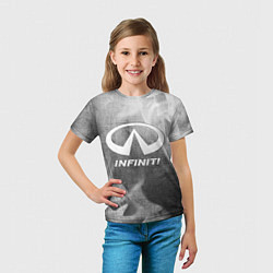 Футболка детская Infiniti - grey gradient, цвет: 3D-принт — фото 2