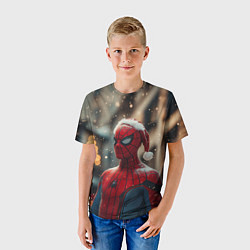 Футболка детская New year Spider-man, цвет: 3D-принт — фото 2