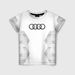 Футболка детская Audi white poly, цвет: 3D-принт