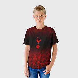 Футболка детская Tottenham red poly, цвет: 3D-принт — фото 2