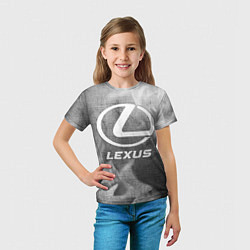 Футболка детская Lexus - grey gradient, цвет: 3D-принт — фото 2