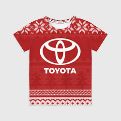 Футболка детская Новогодний Toyota, цвет: 3D-принт