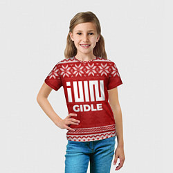Футболка детская Новогодний Gidle, цвет: 3D-принт — фото 2