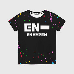 Футболка детская Enhypen конфети, цвет: 3D-принт