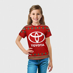 Футболка детская Toyota new year, цвет: 3D-принт — фото 2