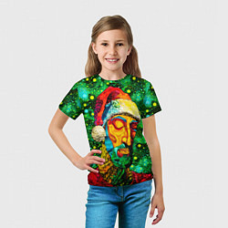 Футболка детская Ded Moroz: pop-art-brut-nouveau pointillism, цвет: 3D-принт — фото 2